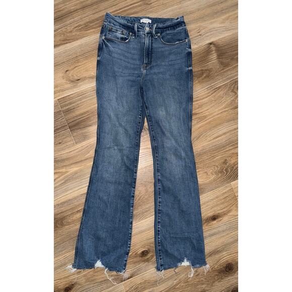 Good American Good Curve Boot distressed hem - size 8/29 - Picture 1 of 9